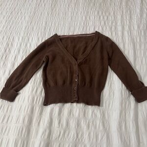 Brown Women's Cardigan Sweater